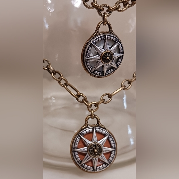 Patricia Nash Compass Triple Drop Necklace - Picture 4 of 9